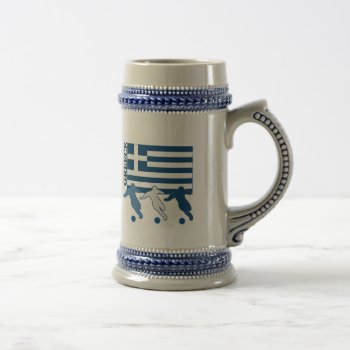 Greece - Soccer Players Beer Stein by nitsupak at Zazzle
