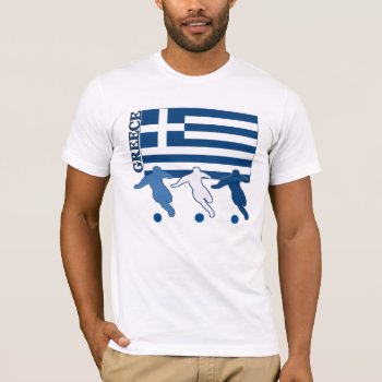 Greece - Soccer Players T-shirt by nitsupak at Zazzle