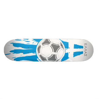 Greece Soccer Skateboard Deck
