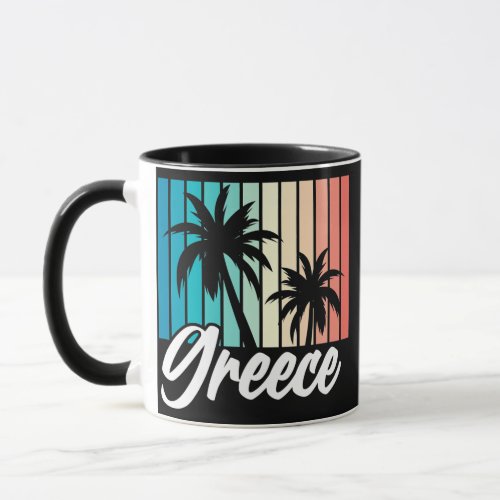 Greece Souvenir Holiday Vintage Vacation Retro Mug