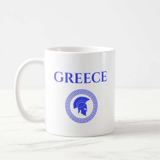 Greece Spartan  Coffee Mug (Left)
