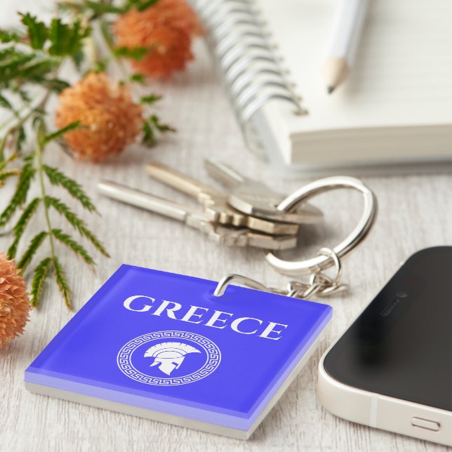 Greece Spartan  Keychain (Front Right)