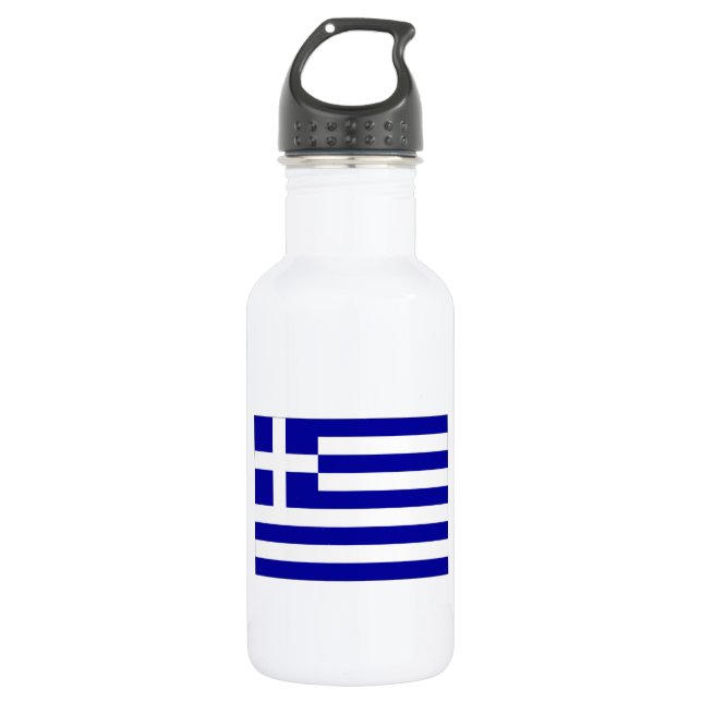 Greece Stainless Steel Water Bottle (Front)