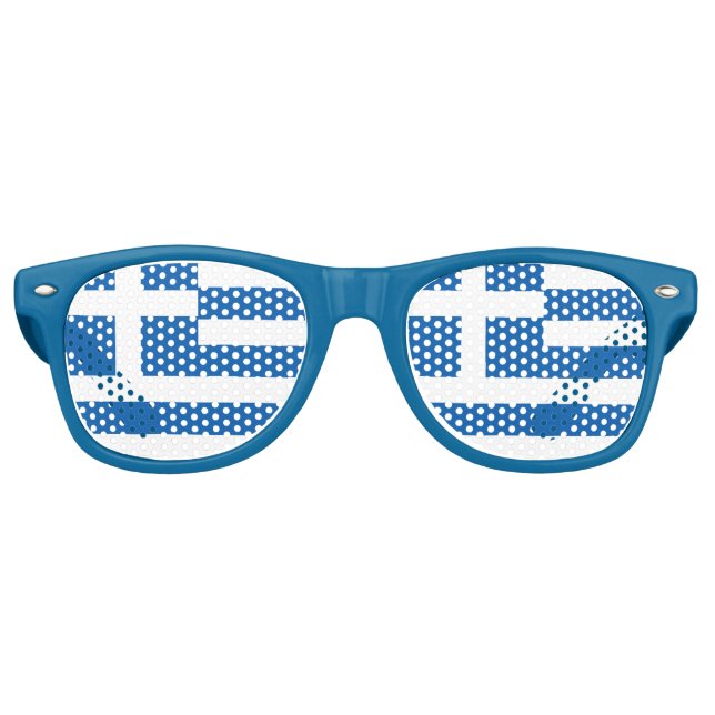Greece Sunglasses & Party Shades / Greek flag (Front)