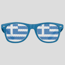 Greece Sunglasses, Party Shades, Greek flag Retro Sunglasses