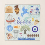Greece Symbols Travel Lovers Scarf<br><div class="desc">A few amazing Greek symbols for travel lovers.</div>