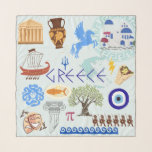 Greece Symbols Travel Lovers Scarf<br><div class="desc">A few amazing Greek symbols for travel lovers.</div>