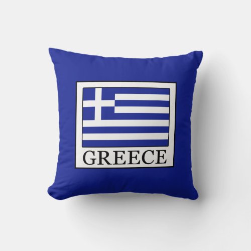 Greece Throw Pillow