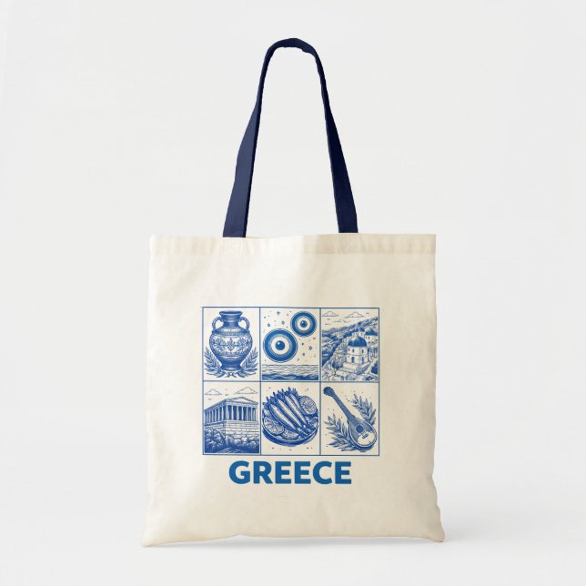 Greece Tote Bag (Front)