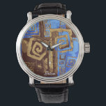 Greece Totem Tribal Abstract Art Personalized Watch<br><div class="desc">Greece Totem Tribal Abstract Art Personalized Watch for her and for him</div>