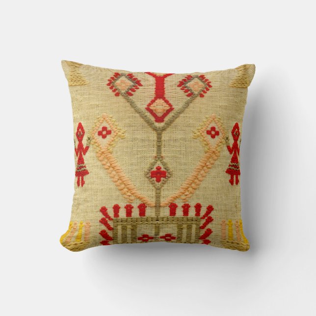 greece traditional ethnic motif greek symbol throw pillow (Front)