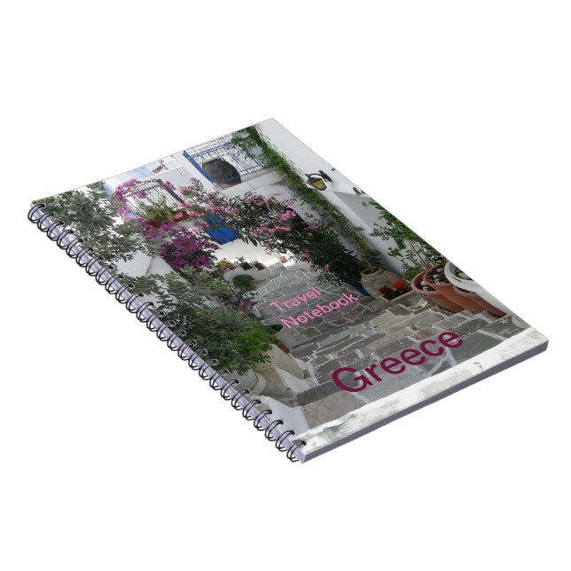 Greece Travel Destination Notebook (Right Side)