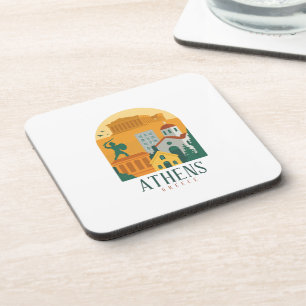 Greece Travel Gift, Parthenon Acropolis Coaster