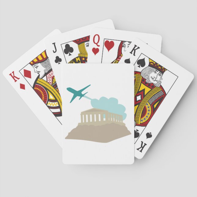 Greece Travel Poker Cards (Back)