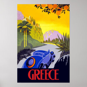 Greece travel poster