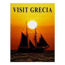Greece Travel Poster