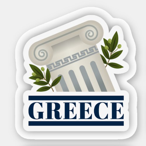 Greece Travel Vinyl Sticker