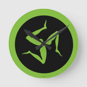 Greece: Triskelion Round Clock