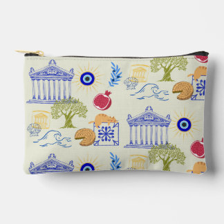 Greece Vacation Minimalism Accessory Pouch