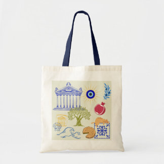 Greece Vacation Minimalism Tote Bag
