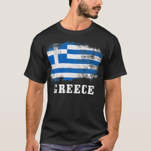 Greece Vintage Flag Greek Pride Pullover 