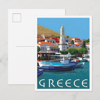 Greece Vintage Travel  Postcard