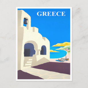 Greece vintage travel Postcard
