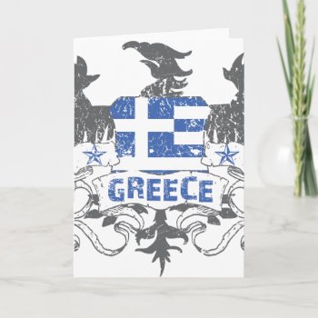 Greece Winged Greeting Card by brev87 at Zazzle