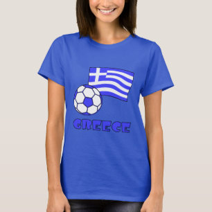 Greece with Greek Flag and Soccer Ball T-Shirt