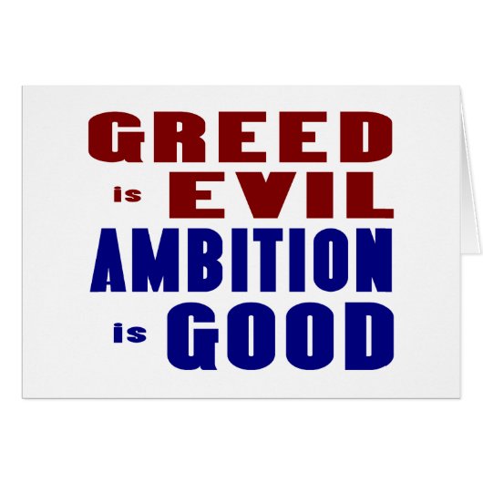 Greed and Ambition Cards (Front Horizontal)