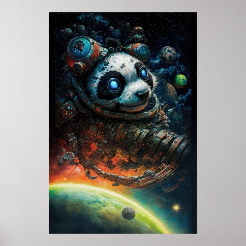 Greed Celestial Panda Poster