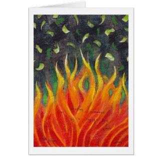 Greed - economic collapse original art painting cards