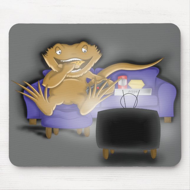 greedy beardie mouse pad (Front)