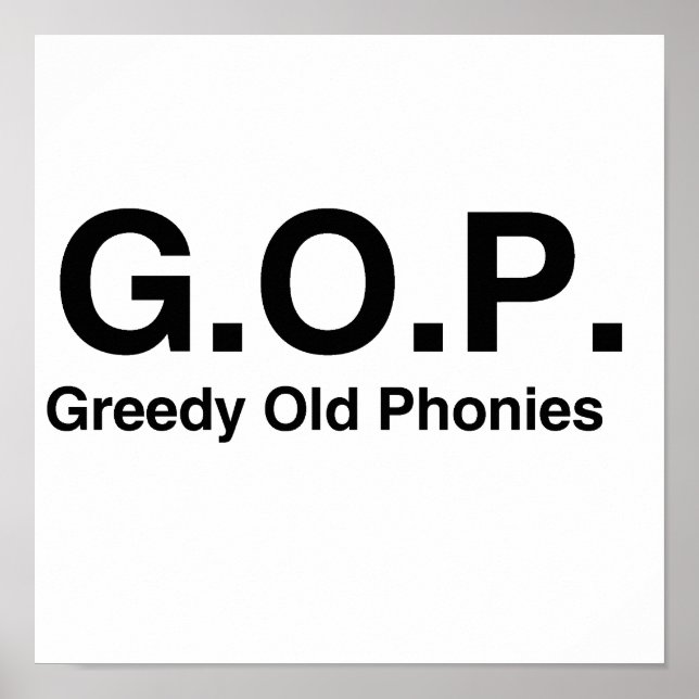 Greedy Old Phonies.png Poster (Front)