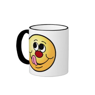 Greedy Smiley Face Grumpey Coffee Mug