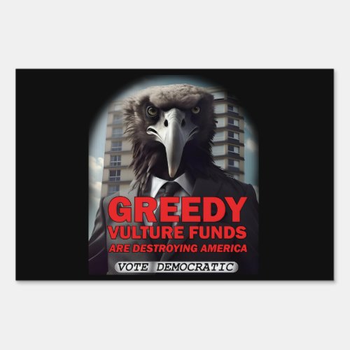 Greedy Vulture Funds Sign