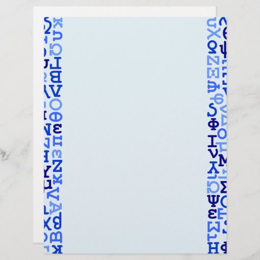 Greek alphabet (Front/Back)