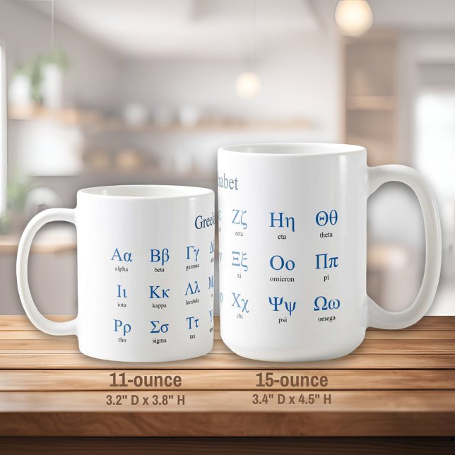 Greek Alphabet Coffee Mug (Creator Uploaded)