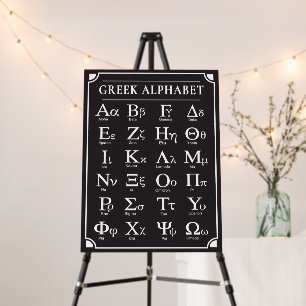 Greek Alphabet  Foam Board