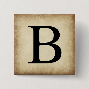 Greek Alphabet Letter Beta Pinback Button