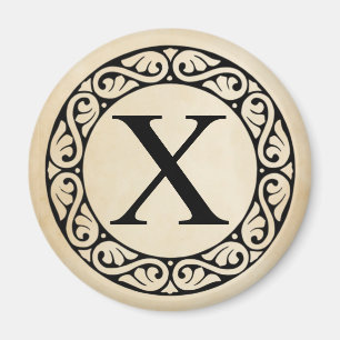 Greek Alphabet Letter Chi Magnet