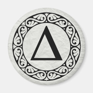 Greek Alphabet Letter Delta Magnet