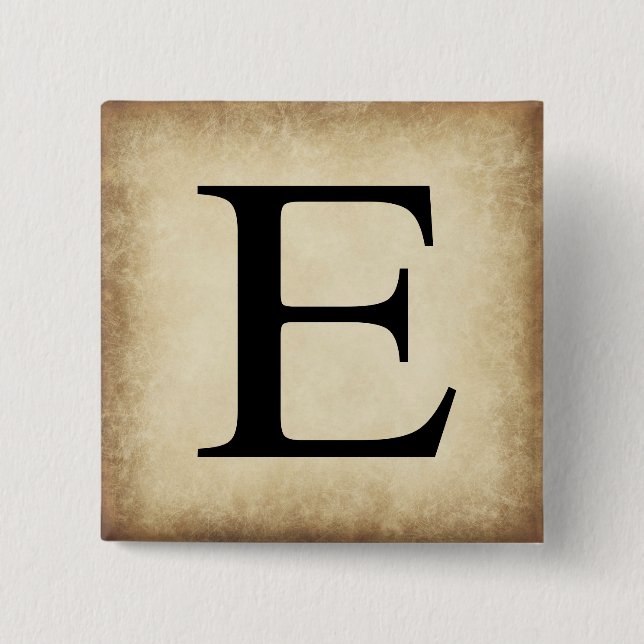 Greek Alphabet Letter Epsilon Pinback Button (Front)