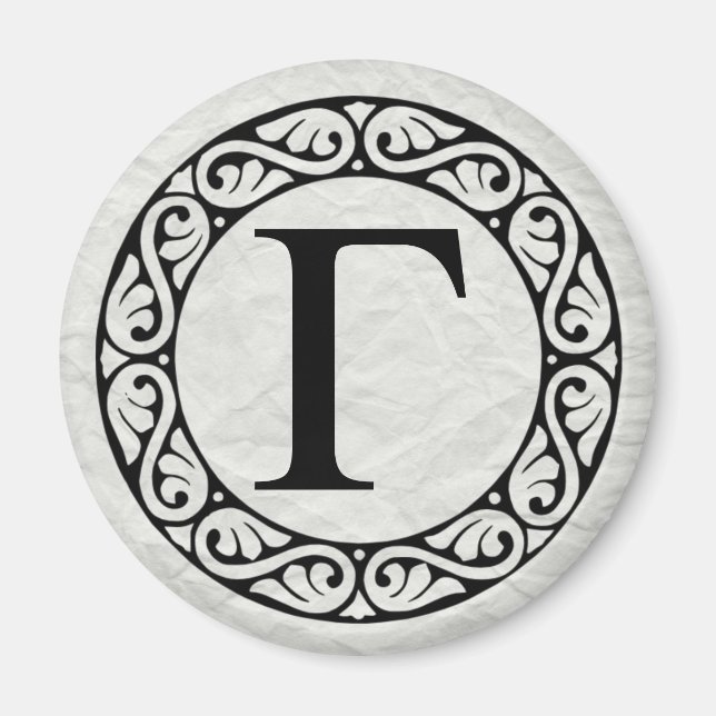Greek Alphabet Letter Gamma Magnet (Front)