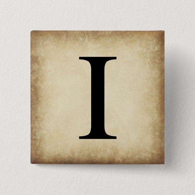 Greek Alphabet Letter Iota Pinback Button (Front)