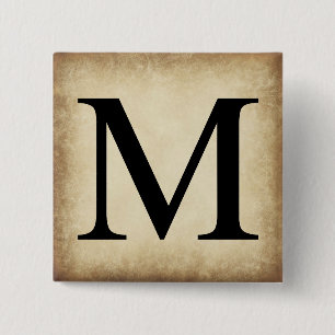 Greek Alphabet Letter Mu Button