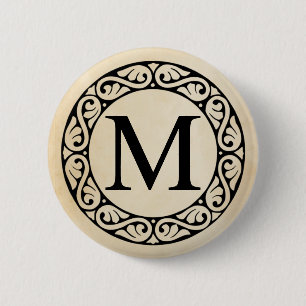 Greek Alphabet Letter Mu Pinback Button