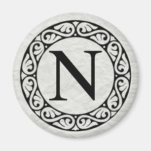 Greek Alphabet Letter Nu Magnet