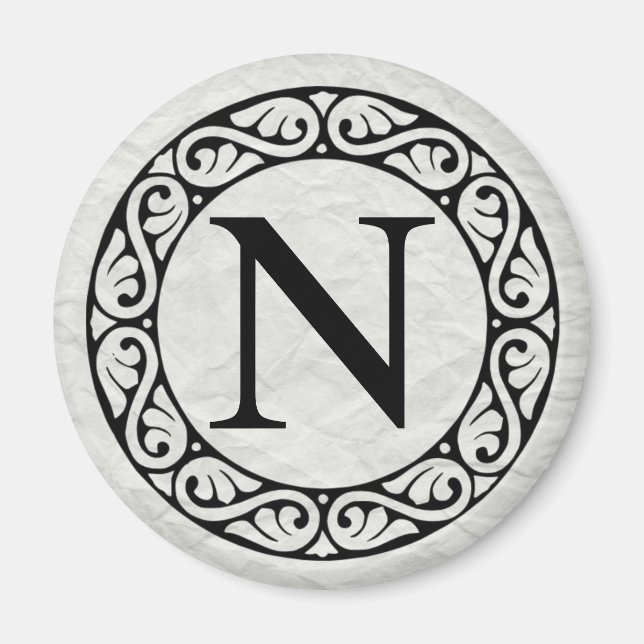 Greek Alphabet Letter Nu Magnet (Front)