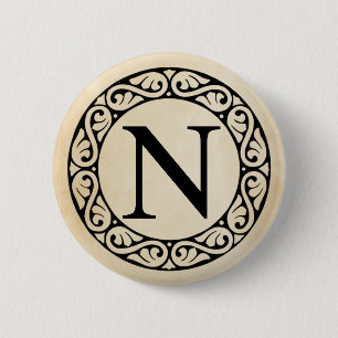 Greek Alphabet Letter Nu Pinback Button
